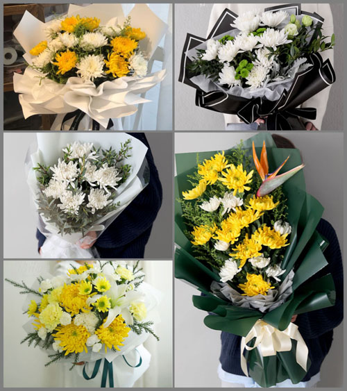 陕西西安市高陵区鹿苑街道田家村白事花束代送